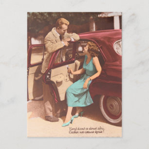 Vintage French St Valentine's Postcard 1