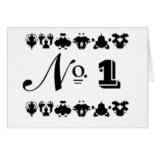 Vintage French Style Inkblot Wedding Table Cards
