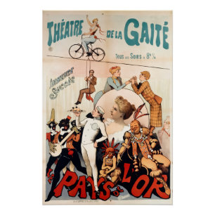 Vintage French Theatre poster