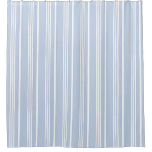 Vintage French Ticking Stripe Pattern Blue White