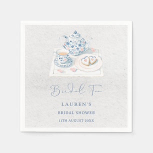 Vintage French Toile Chinoiserie Bridal Tea Shower Napkin