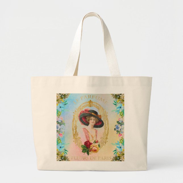 Vintage French Tote Bag (Front)