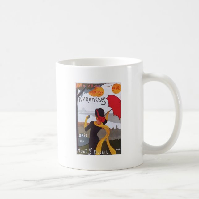 Vintage French Travel Ad 1910 Coffee Mug (Right)