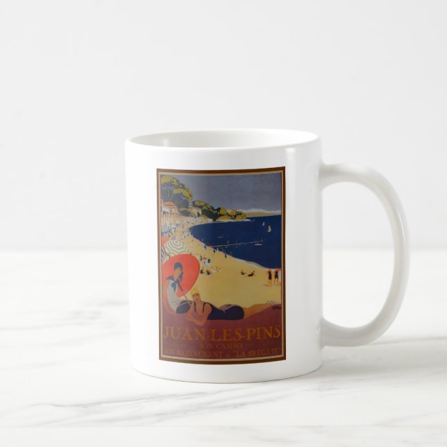Vintage French Travel Advertisement Coffee Mug (Right)