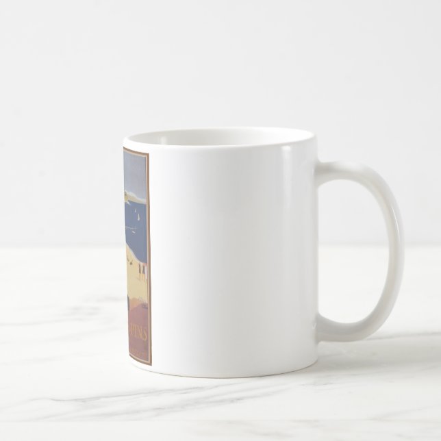 Vintage French Travel Advertisement Coffee Mug (Right)
