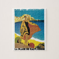 Vintage French Travel Art Painting Illustration