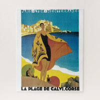 Vintage French Travel Art Painting Illustration