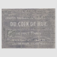 Vintage French Typography Collage Advertisement