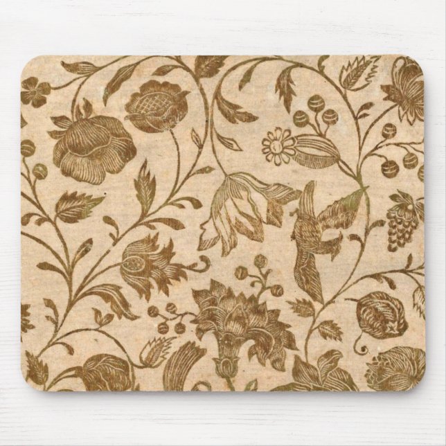 Vintage French Wallpaper Mousepad (Front)