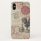 Vintage French Writing Paris Rooster typography