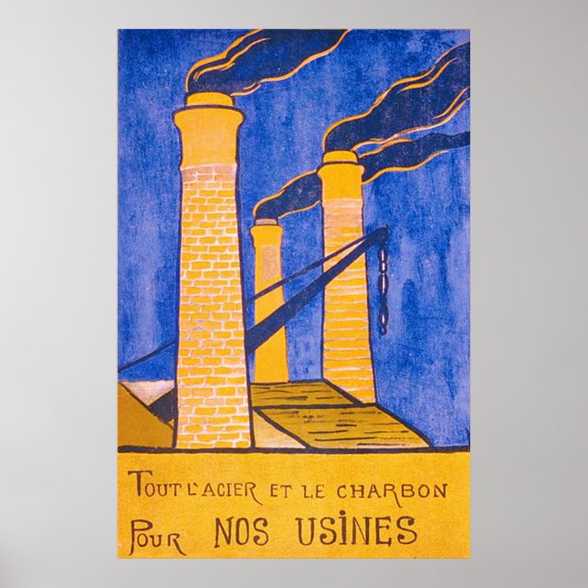 Vintage French WW1. Poster (Front)
