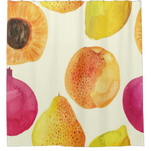 Vintage Fresh Fruits Watercolor Design