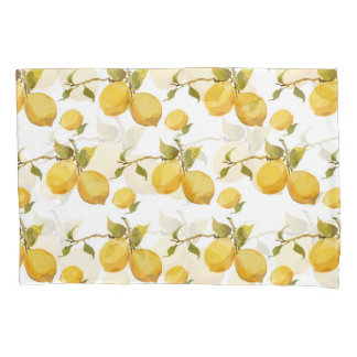 Vintage Fresh Lemons: Simplistic Design Pillowcase