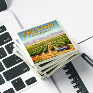 Vintage Fresno California Magnet