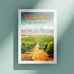 Vintage Fresno California Postcard