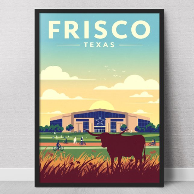 Vintage Frisco Texas Poster (Creator Uploaded)