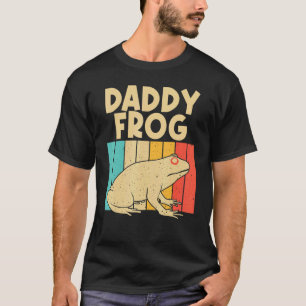 Vintage Frog For Dad Grandpa Cute Frog Toad T-Shirt