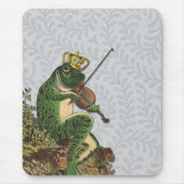 Vintage Frog Prince Charming Mouse Pad (Front)