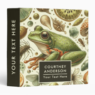 Vintage Frog Seamless Watercolor Binder
