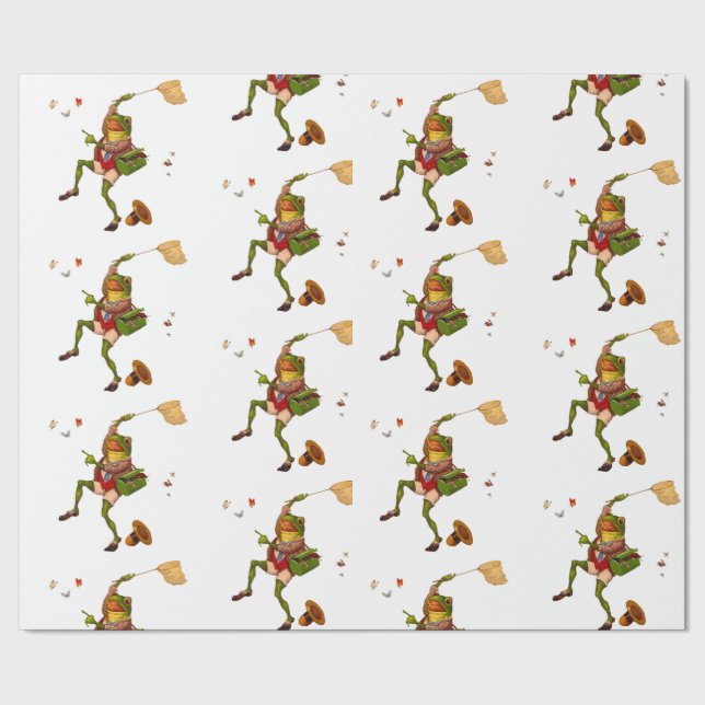 Vintage Frog Wrapping Paper (Seam)