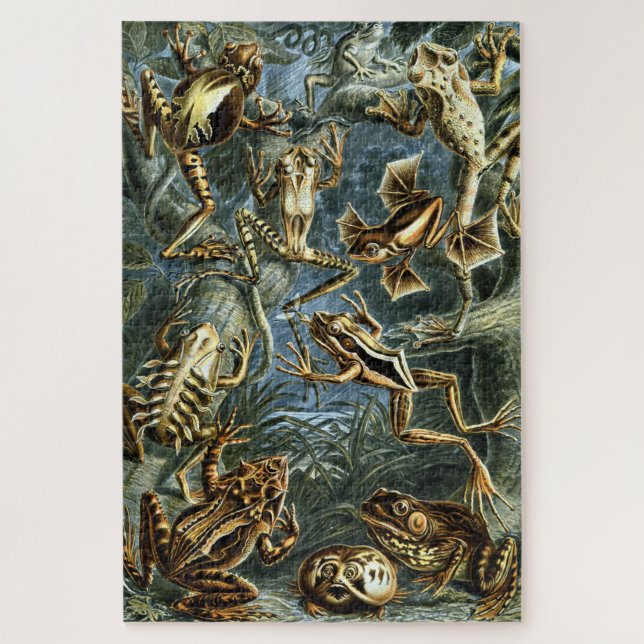 Vintage Frogs by Ernst Haeckel Jigsaw Puzzle (Vertical)