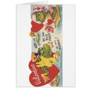 Vintage Frogs Valentine
