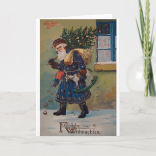 Vintage Fröhliche Weihnachten Christmas Card