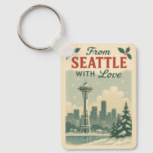 Vintage From Seattle With Love Keychain