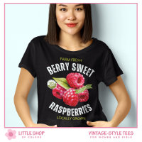 Vintage Fruit Berry Sweet Raspberries