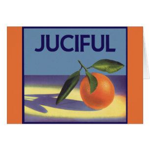 Vintage Fruit Crate Art Étiquette, Oranges juives