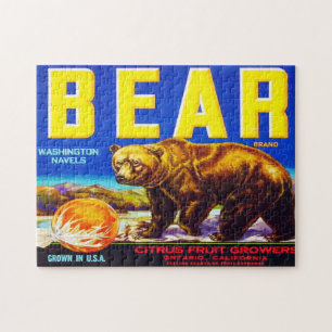 Vintage Fruit Crate Étiquette 6 Jigsaw Puzzle