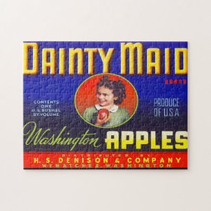 Vintage Fruit Crate Label 5 Jigsaw Puzzle