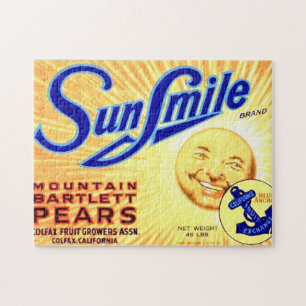 Vintage Fruit Crate Label 8 Jigsaw Puzzle