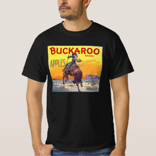 Vintage Fruit Crate Label Art, Buckaroo Apples T-Shirt