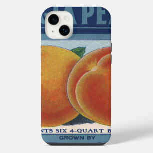 Vintage Fruit Crate Label Art, Georgia Peaches iPhone 14 Plus Case