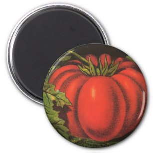 Vintage Fruit Crate Label Art, Wayne Co Tomatoes Magnet