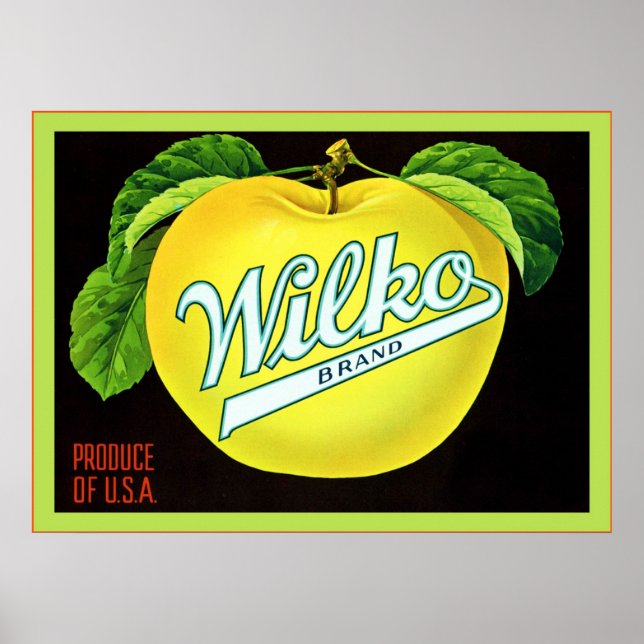 Vintage Fruit Crate Lable Poster (Front)