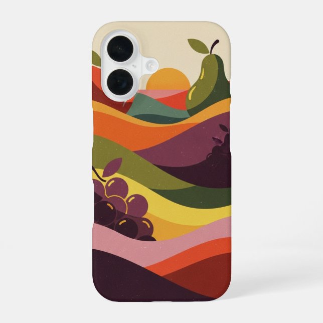 Vintage Fruit Hills iPhone 16 Case (Back)
