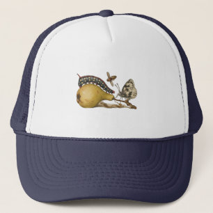 Vintage Fruit Insects Bee Butterfly Caterpillar Trucker Hat