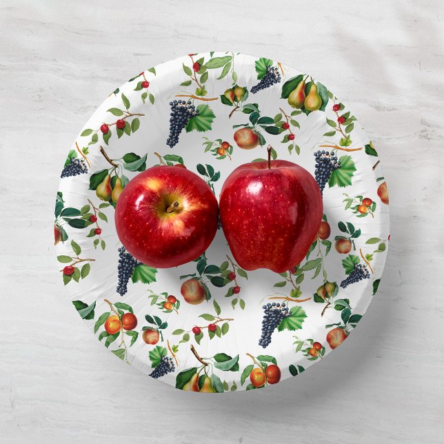 Vintage Fruit Paper Plate (Creator Uploaded)