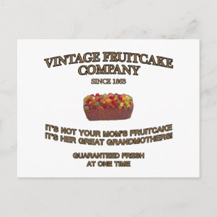 Vintage Fruitcake Company Postcard