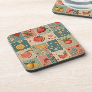 Vintage fruits coaster