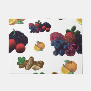 Vintage Fruits Pattern Doormat