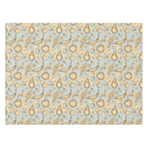 Vintage fruits pattern tablecloth
