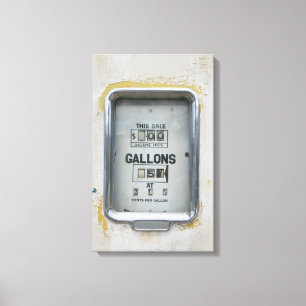 Vintage Fuel Pump / Bowser Dial - Canvas Print