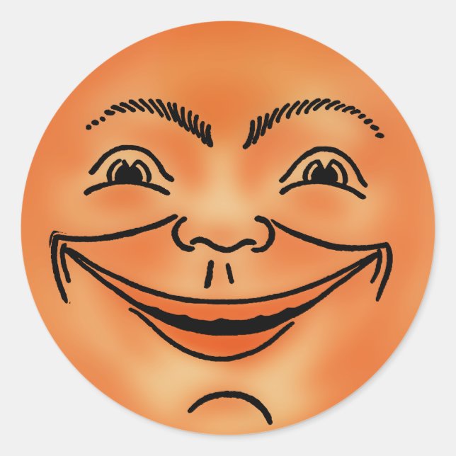 Vintage Full Moon Sticker (Front)