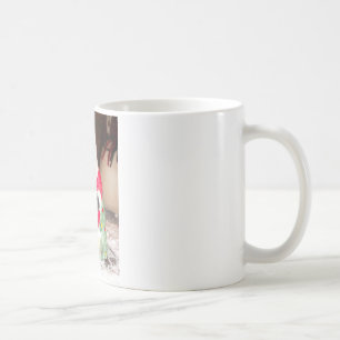Vintage Fun Santa with Snow Art Print Coffee Mug