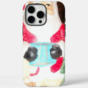 Vintage Fun Santa with Snow   Nostalgic Holiday Ar iPhone 16 Pro Max Case