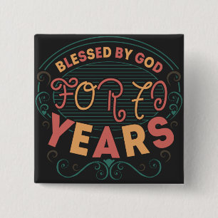 vintage Funny 70 years old saying quote 2 Inch Square Button