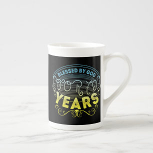 vintage Funny 70 years old saying quote Bone China Mug